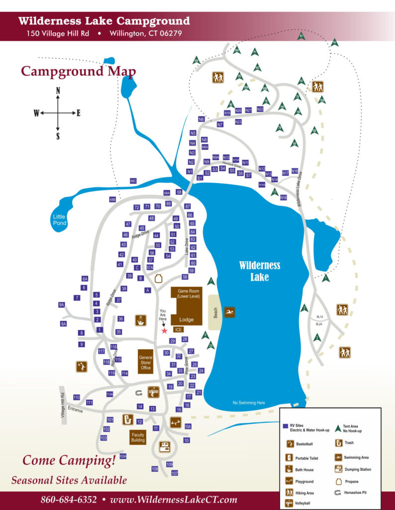 Wilderness Lake: Connecticut's Campground & RV Site